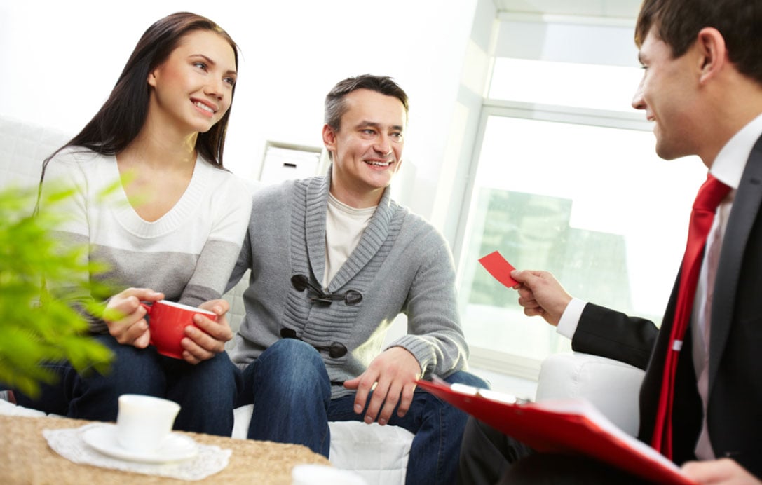 couple and buyer agent